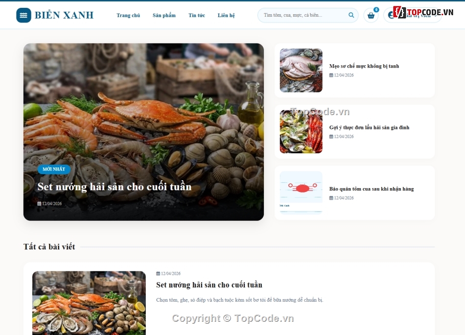 hệ thống,hải sản,bán hải sản